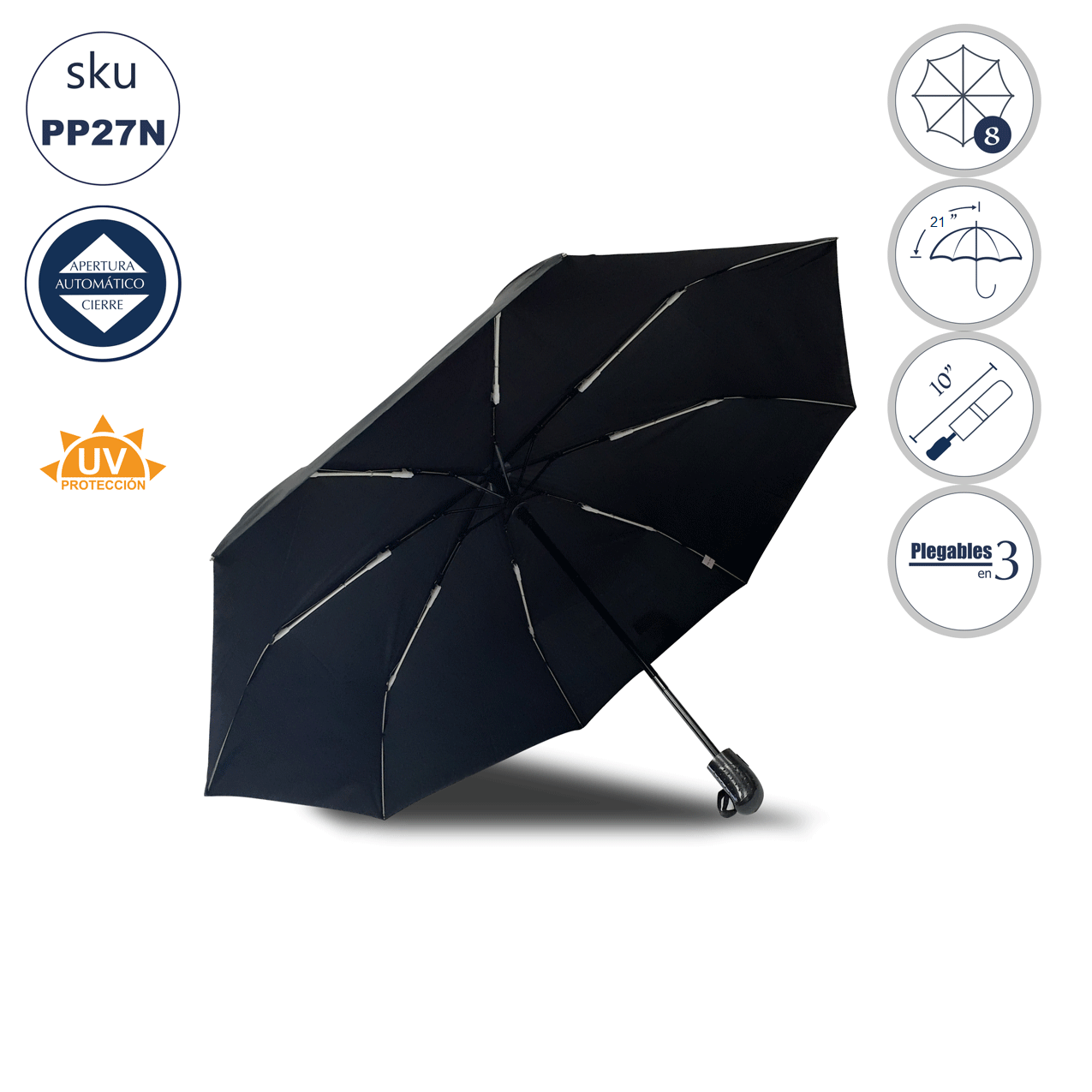 RV Paraguas plegable de viaje (negro), mini paraguas de 6 varillas con caja  de cápsulas, pequeño paraguas UV, mini paraguas resistente a los rayos UV,  paraguas plegable compacto ultraligero y de secado