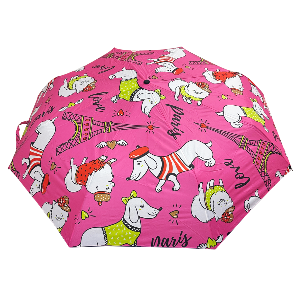 Sombrilla Mini Golf Semi Automática Estampada 28"