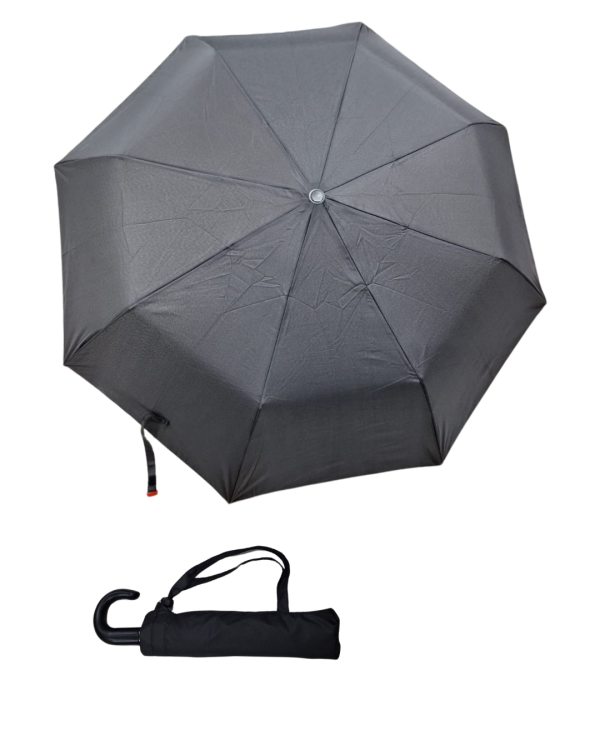 Paraguas Negro Plegable Semi - Automático 21"