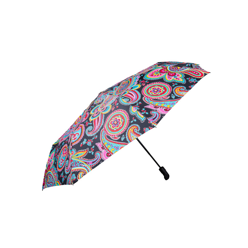 32E-Floral-negra-3 Sombrilla Automática Deluxe-32E - Imagen 1