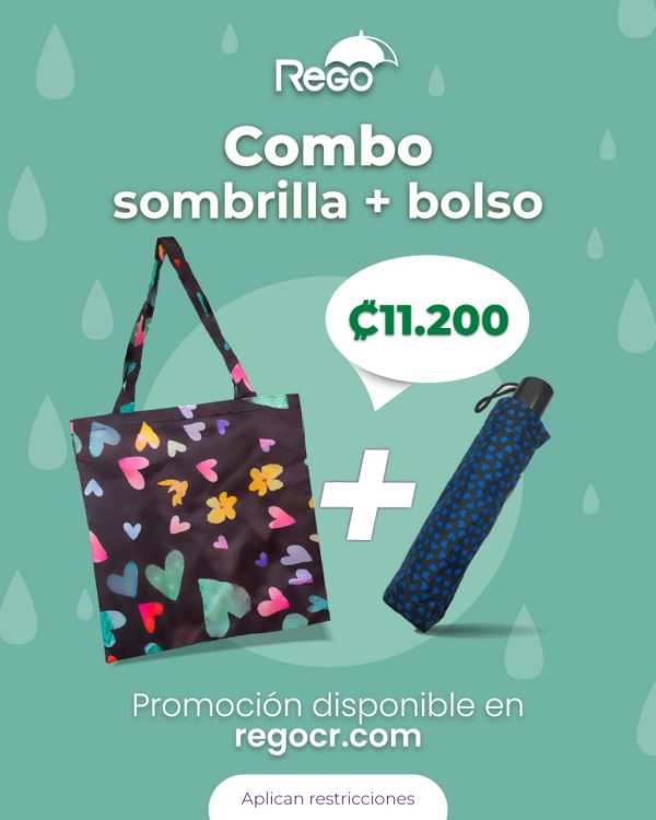 Combo Sombrilla + Bolsito Multiuso