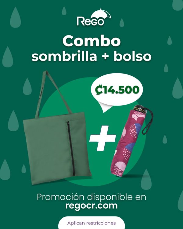 Combo Sombrilla + Bolsito Multiuso