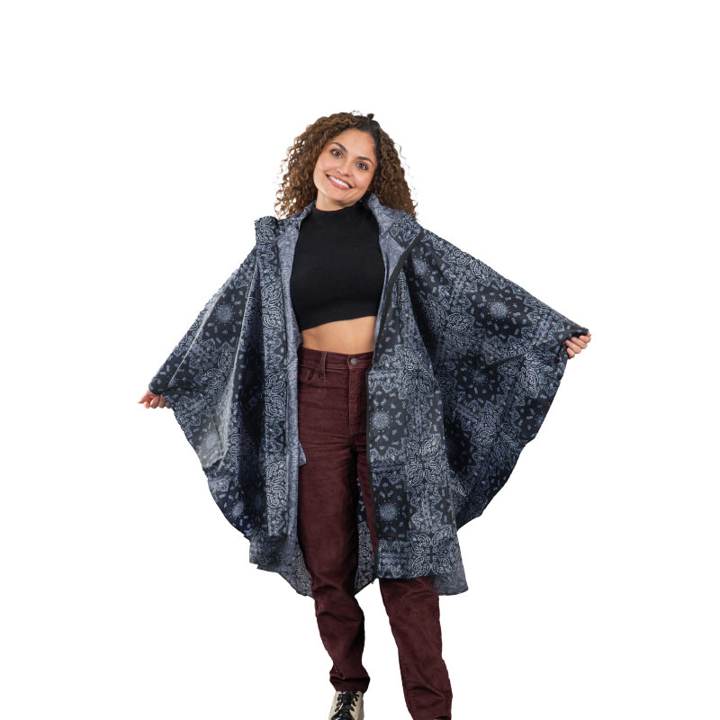 69-estampado-negro-1 Poncho Impermeable-69 - Imagen 1